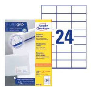 AVERY Zweckform Etiquette universelle, 64,6 x 33,8 mm, blanc