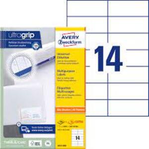 AVERY Zweckform Etiquette universelle, 105 x 42,3 mm, blanc