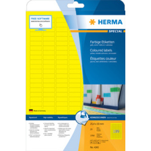 HERMA Etiquette universelle SPECIAL, 70 x 37 mm, jaune