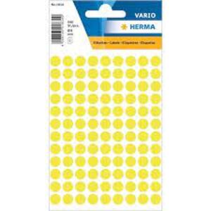 HERMA Pastille adhésive, diamètre: 8 mm, jaune fluo