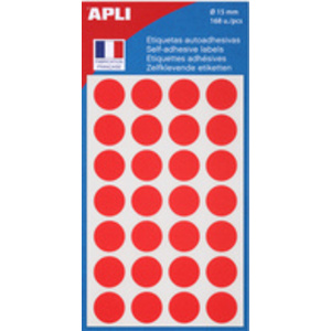 APLI Pastille de signalisation, diamètre: 8 mm, rouge