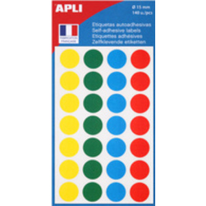 APLI Pastille de signalisation, diamètre: 19 mm, vert