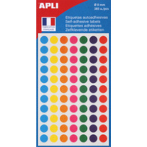 APLI Pastille de signalisation, diamètre: 19 mm, assorti