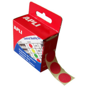 APLI Pastille de signalisation, diamètre: 15 mm, rouge