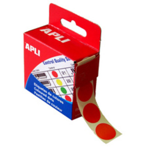 APLI Pastille de signalisation, diamètre: 15 mm, rouge