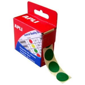 APLI Pastille de signalisation, diamètre: 15 mm, vert