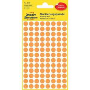 AVERY Zweckform Pastille de couleur, diamètre 8 mm, orange