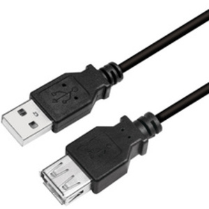 LogiLink Rallonge USB 2.0, 2,0 m, noir