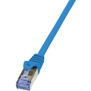 LogiLink Câble patch, Cat. 6A, S/FTP, 0,25 m, bleu