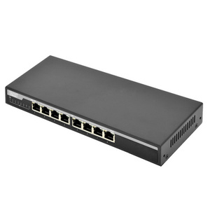 DIGITUS Switch de bureau PoE Gigabit, 8 ports