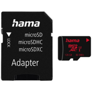 hama Carte mémoire Micro SecureDigital XC, classe 3, 128 GB