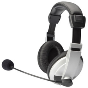 DIGITUS Casque micro Stereo multimedia, noir / argent