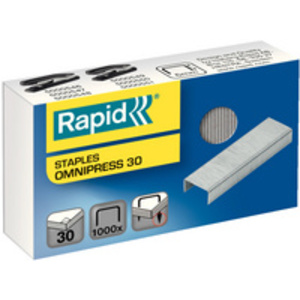 Rapid Agrafes Omnipress 30, galvanisé