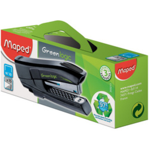 Maped Agrafeuse Pocket No 10 Greenlogic, noir