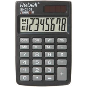 Rebell Calculatrice de poche SHC 108, noir