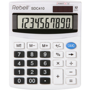 Rebell Calculatrice de bureau SDC 410, blanc