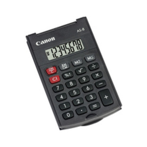 Canon Calculatrice AS-8, fonctionnement par piles