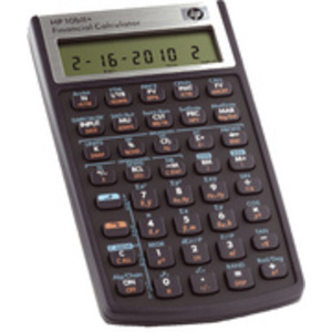 HP Calculatrice financière HP 10bII+, fonctionne par piles