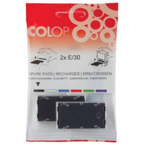 COLOP Cassette d'encrage de rechange E/20, noir, pack de 2