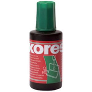 Kores Encre pour tampon encreur, contenu: 27 ml, vert