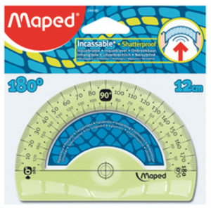 Maped Rapporteur demi-circulaire Flex 180 degrés, 120 mm