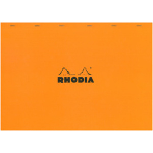 RHODIA Bloc agrafé No. 38, format A3+, quadrillé 5x5, orange