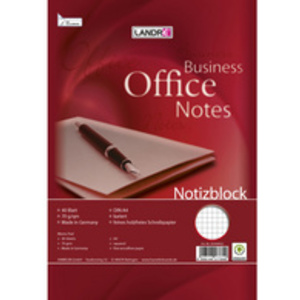 LANDRE bloc-notes à spirale, format A4, 40 feuilles,