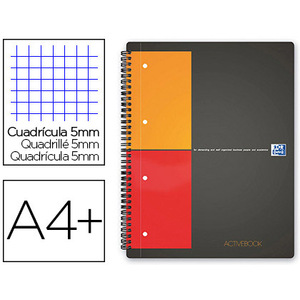 Oxford International Cahier 'ACTIVEBOOK', A4+, quadrillé