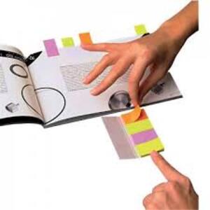 Post-it Marque-pages en papier, 20 x 38 mm, en couleurs fluo