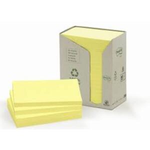 Post-it Bloc-note adhésif Recycling, 127 x 76 mm, jaune