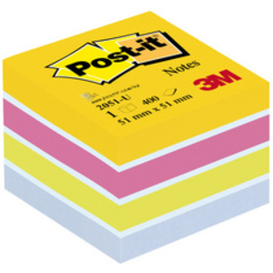 Post-it Bloc-note cube mini, 51 x 51 mm, couleurs ultra