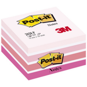 Post-it Bloc-note cube, 76 x 76 mm, assorti Light Plaisir