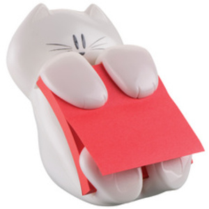 Post-it Distributeur Z-Notes 'Chat', équipé, blanc