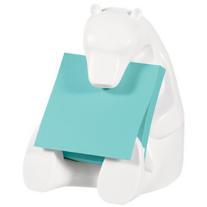 Post-it Distributeur Z-Notes Super Sticky 'BEAR', blanc