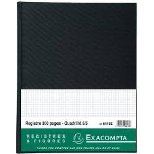 EXACOMPTA Registre Quadrillé 5x5, 320 x 250 mm vertical