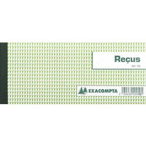 EXACOMPTA Carnet à souche 'Reçus', 90 x 130 mm horizontal