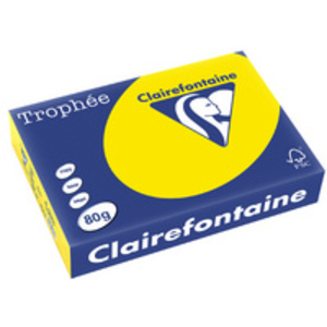 Clairefontaine Papier universel Trophée, A4, jaune fluo