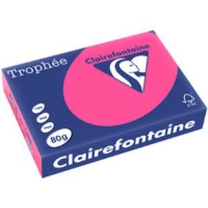 Clairefontaine Papier universel Trophée, A4, rose fluo