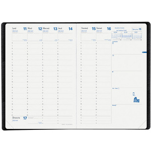 AGENDA QV MINISTRE EQUOLOGY 16X24 NOIR 2025