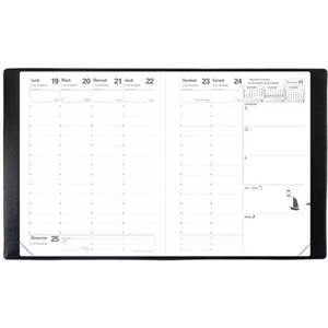 AGENDA QV PRESIDENT 21X27     NOIR  2025