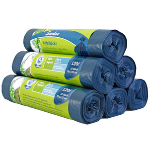 Secolan Sac poubelle, 120 litres, bleu/noir