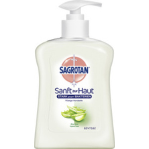 SAGROTAN Savon pour mains Aloe Vera, flacon à pompe 250 ml