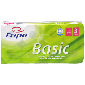 Fripa Papier toilette Basic, 3 couches, blanc