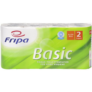 Fripa Papier toilette Basic, 2 couches, blanc