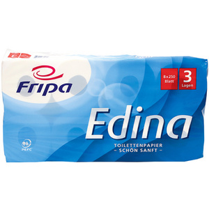 Fripa Papier toilette Edina, 3 couches, extra blanc