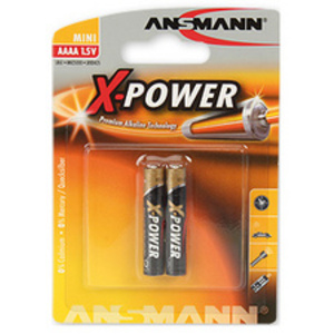 ANSMANN Pile alcaline 'X-POWER' AAAA, blister de 2