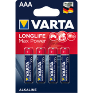 VARTA Pile alcaline Longlife Max Power, Micro, (AAA)