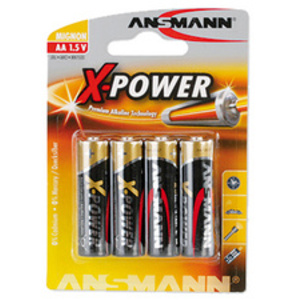 ANSMANN Pile alcaline 'X-Power', Mignon AA, blister de 4