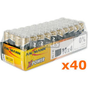 PILES LR6 AA X-POWER 1,5V     2550MAH P/40  ANSMANN