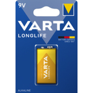 VARTA Pile alcaline Longlife, E-bloc (6LR61/6LP3146)